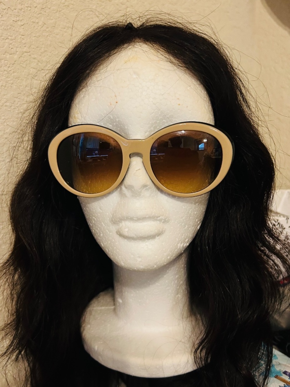 Coach Beige/Black Lindsey Sunglasses